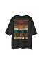 Men's Oversize Game-Themed Printed T-Shirt Level Complete Retro Nostalgia Relaxed Fit Casual Modern - 2