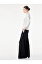 Accessory Belt Detailed Wide Leg Palazzo Trousers with Pockets - 2