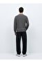 Crew Neck Knitwear Gray Sweater - 2