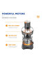 5‑in‑1 Electric Vegetable Chopper Salad Maker,200W Multi‑Function Food Processor with 6 Stainless Steel Blades for Slicing Shredding Grating - 4