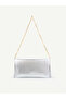 Women's Hand and Shoulder Bag with Side Magnet Detail and Chain Strap – Stylish Portfolio Clutch - 4
