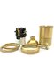Retro E26/E27 brass bulb holder with switch. - 2