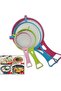 4-Piece Fine Mesh Strainer Set with Bonus Funnel, Plastic Colander Set with Long Handles for - 3