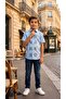 Checkered Trend Short Sleeve Children's Shirt