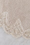 Mink Lace Non-Slip Sole Bath Mat Lace-Up Washable Bath Set Akira - 4