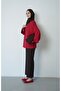 Women's Hijab Jacket with Front Buttons and Double Pocket Detail - 2
