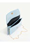 Women's Hand and Shoulder Bag with Side Magnet Detail and Chain Strap Cover - Stylish Clutch Portfolio - 3