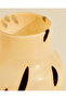 Sienna Beige Printed Glass Vase - 3