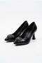 87694 Elegant, Stylish, Comfortable, 6 cm Heel Height, Pointed Toe Women's Shoes with Buckle Accessories - 7