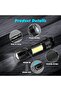 Rechargeable Flashlights USB-C mini Small LED Lantern Flashlights Bright Clip-On Light EDC Fla - 4