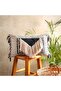 Decorative Boho Pillow Cover, 18” x 18” Square, Soft Moroccan Rustic Throw with Tufted Accents, Plus - 2