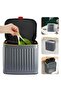 Kitchen Trash Can with Lid, 2 in 1 Small Garbage Can Compost Bin Countertop, Wall-Mounted Under Sink - 2