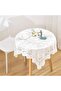 Lace tablecloth - Lace table decoration - Table setting - Romantic style - 90x90 cm - White - 2
