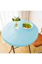 1. Outdoor side table waterproof round tablecloth – vinyl tablecloth for patio dining – 60cm – sky blue