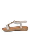Women's Silver Knitted Look Stylish Sandals with Padded Soles B093 Z - 2