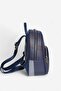 Navy Blue - Navy Blue Plaid Women's Backpack Sp945 - 4