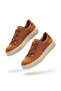 Zrk-502 High Quality Thick Sole Tan Suede Elastic Men's Sneaker - 5