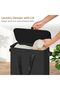 Laundry Basket, Dirty Clothes Basket with Handles, Foldable Laundry Basket for Clothes, Tall - 3