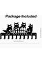 kitchen bedroom metal door black key holder multi-functional key holder hallways suitable hallways front entrances entrances four cats - 3