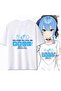 Mi̇ngalondon Hoshimachi Suisei Printed White Unisex Oversize T-Shirt