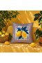 R'Eyla Rosso Amalfi Set of 4 Decorative Throw Pillow Covers – 45X45 cm – Lemon Patterned Mediterranean Collection - 7