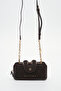 Women's Crossbody Bag Suede Brown Sly465