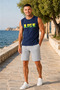 Men's Regular Cut 100% Cotton Crew Neck Sleeveless Elastic Pocket Pajama Set Anti-Sweat - 3