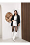 Gathered Sleeve Blazer Jacket - 4
