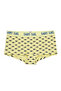 Shark Patterned Yellow Women's Boyshort Panties - Comfortable Cut Underwear