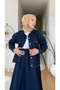 Women's Comfortable Denim Suit with Side Pockets, Tie-Up Waist, and Elastic Waist Skirt - 6