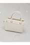 Women's Straw Woven Fabric Hand Shoulder Bag Matte Black