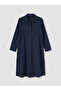 Lcw Modest Navy Blue Women's Shirt Tunic - 5