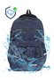A+ Premium Quality 5-Compartment Navy Blue Water-Repellent Backpack with Water Bottle Compartment for Sports, Travel, Middle School, High School, Daily School Use 708 - 5