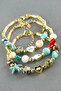 Mixed Turquoise Stone Enamel Bracelet - 3