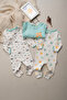 100% Cotton Girls' Baby Sleeping Bag Without Booties, Bird Patterned, Zippered - 6
