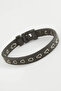 Quality Faux Leather Bracelet with Triangle Rope Pattern - 2