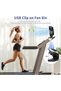 USB rechargeable portable fan, 8-inch camping fan, 10000mAh clip-on fan, 4 wind speeds, 720° rotation, suitable for home, office and stroller use. - 4