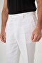 Linen Slim Pants White