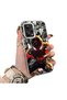 Redmi Note 12 Pro 5g Compatible Spiderman Patterned Silicone Edge Hard Back Case Couple Phone Case