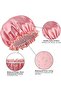 Satin Bonnet Silk Bonnet for Sleeping with Adjustable Elastic Tie Band, Hair Cap Extra Large Double - 4