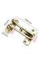 Interior door lock silver with 7 screws reinforced metal. - 5