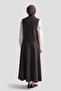 Denim Effect Suit Brown - 7