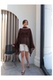 Transparent Blouse with Stones and Scarf - 2