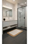 Jute Plush Non-Slip Base Washable Bathroom Kitchen Door Mat 40X60 cm - 2