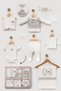 100% Cotton Baby Boy Hospital Discharge Set of 10 Pieces with Hat, Vest, and Bodysuit - 2