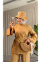 6488 - Stylish Comfortable Russian Linen Cotton Soft Fabric Women's Top and Bottom Set - 6