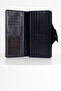 Lehix Genuine Leather Wallet with Compartments Navy Blue - 6