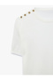 Regular Fit Button Detailed Crew Neck Short Sleeve Knitwear T-Shirt - 3