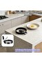 Egg ring black 8.9cm silicone handle, for fried eggs/pancakes. - 3