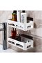 Bathroom shelf wall-mounted suction cup hole-free toilet sink rack 1pc